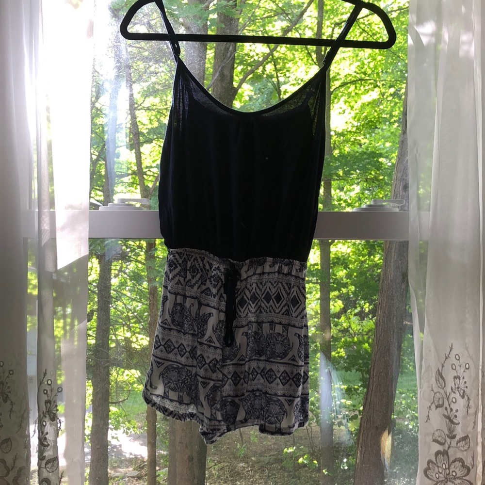 Navy blue romper